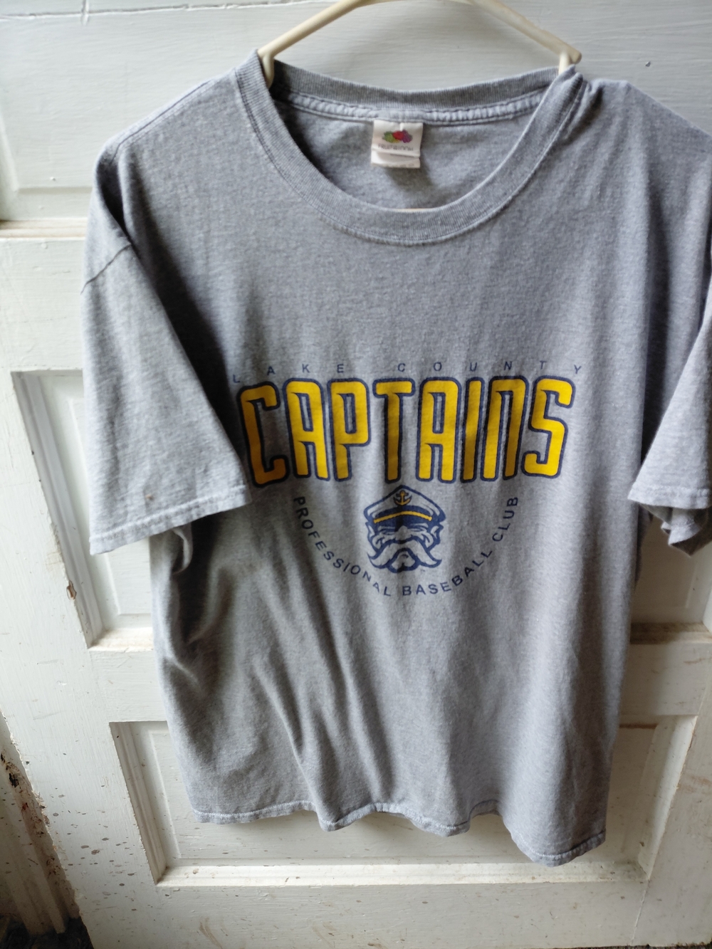 Grey LAKE COUNTY, OHIO. CAPTAINS Graphic Tee